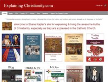 Tablet Screenshot of explainingchristianity.com